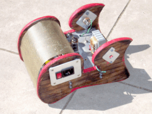 Sopht amp in hacked-wood chassis